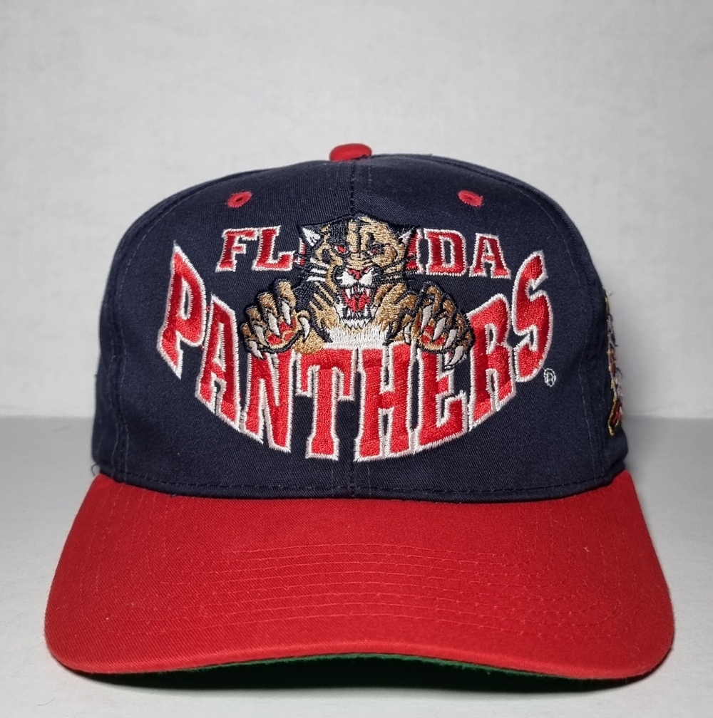 Vintage 90s Florida Panthers Hat Cap Snapback Hockey NHL 🔥